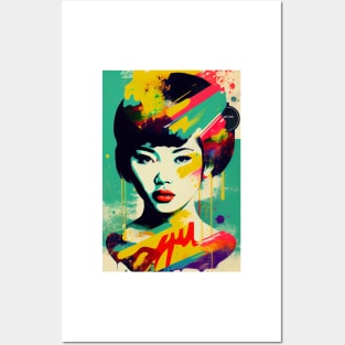 Vintage woman in pop-art style Posters and Art